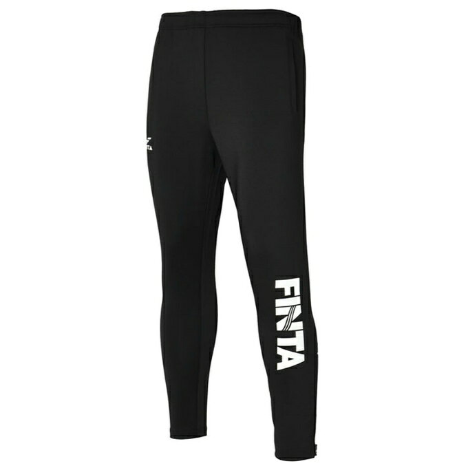 FINTAブランドのジュニアサイズのトレーニングパンツです。 シンプルなデザインであらゆるデザインのトップともセットアップが可能な汎用性があり、スリムフィットなデザインが軽快さを演出します。 適度にストレッチ性のある素材が体にフィットし、吸汗速乾性が長時間、快適なコンディションをキープします。 裾のファスナーが着脱を楽にします。 ■カラー：0500(BKWH/ブラック)、0505(BKBK/ブラック×ブラック) ■サイズ(cm)： 130 ( 身長/125～135、ウエスト/53～59 ) 140 ( 身長/135～145、ウエスト/54～62 ) 150 ( 身長/145～155、ウエスト/58～66 ) 160 ( 身長/155～165、ウエスト/62～70 ) ※製品によって仕上りサイズに多少の誤差がありますのでご了承下さいませ。 ■素材：ポリエステル100%（ストレッチ、吸汗速乾） ■仕様：スリムフィット、両サイドポケット、裾ファスナー ■生産国：中国 検索ワード：パンツ ピステパンツ ピステパンツ ウインドパンツ シャカシャカ フットサルウェア キッズ 子供 ジュニア 子ども 少年 練習着 防風