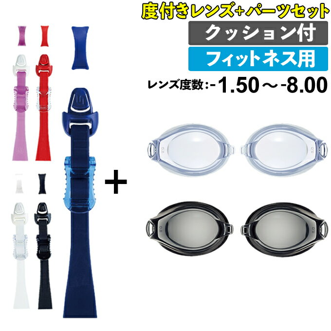 【全品対象最大10%OFF!11/20 20:00〜11/27 1:59】スワンズ SWANS スイミングゴーグル 度付き 度付きレンズ 片眼レンズ + 専用パ...