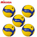 【エントリーでポイント最大15倍！】ミカサ バレーボール 検定球4号×5個セット V400W MIKASA