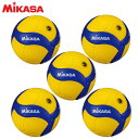 ミカサ MIKASA バレーボール 小学生 バレーボール4号×5個セット 検定球 V400W-L