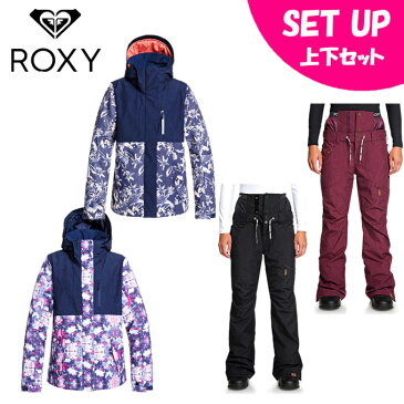 ロキシー ROXY スノーボードウェア 上下セット レディース JETTY BLOCK NP JK ジェティ ブロック+FLAVOR PT フレイバー ERJTJ03233+ERJTP03097