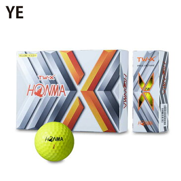 本間ゴルフ HONMA ゴルフボール 1ダース 12個入 TOURWORLD ツアーワールド TW-Xボール BTQ1908