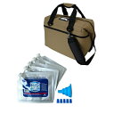 エーオークーラー AO Coolers ソフトクーラー+保冷剤 2点セット 24パック キャンバス+クーラーショック S 5個セット AO24TA+7CSSSE...