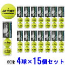 ヨネックス 硬式テニスボール 15個 セット チャンピオンシップ 4個入り TB-CHS4P YONEX