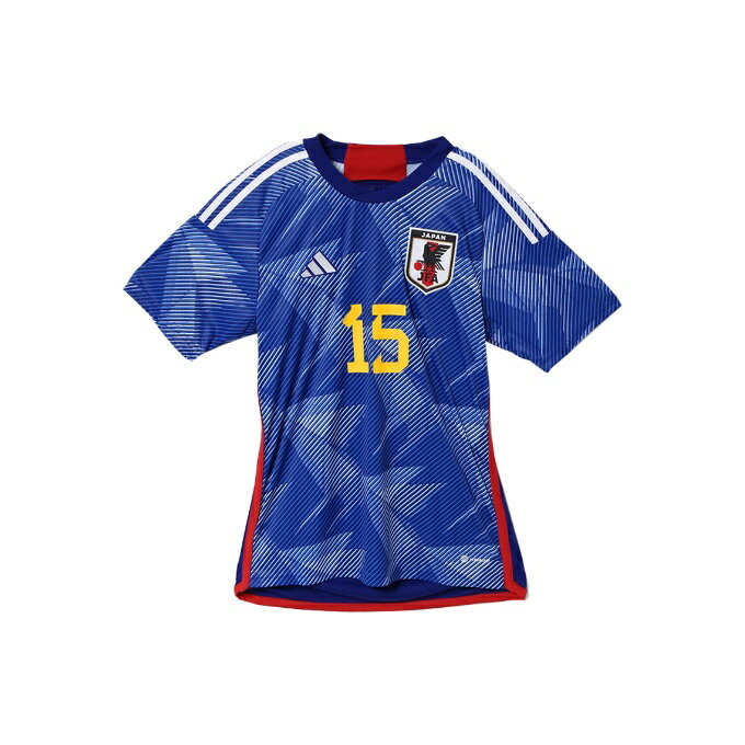 アディダス サッカー 日本代表 2022 ホーム レプリカ ユニフォーム 半袖 背番号 15 マーク有り HF1845 メンズ レディース adidasセール サッカー 用品 セール