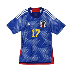 アディダス サッカー 日本代表 2022 ホーム レプリカ ユニフォーム 半袖 背番号 17 マーク有り HF1845 メンズ レディース adidas格安セール サッカー 用品 セール