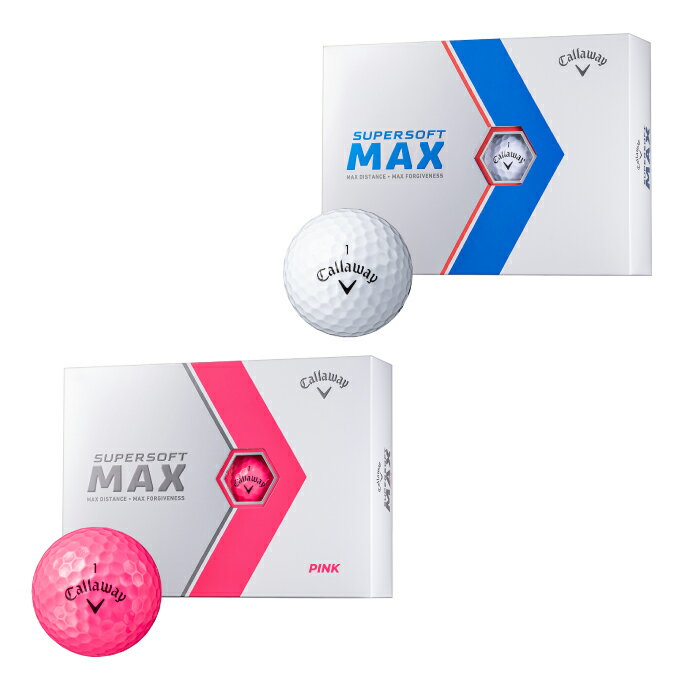 キャロウェイ ゴルフボール 1ダース 12個入 スーパーソフト マックス SUPERSOFT MAX 2023 スーパーソフト マックス Callaway