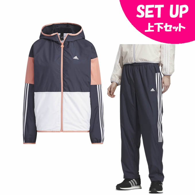 アディダス ウインドブレーカー上下セット レディース ウィンドブレーカー トラックトップ+パンツ IK9869 IEH73+IK9866 IEH72 adidas