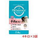 【最大1万ポイント還元!7/20 20:00~23:59】【3袋セット】プロマネージ 犬用 12ヶ月までの子犬用 パピー 4kg 3袋セット 1080915 【...
