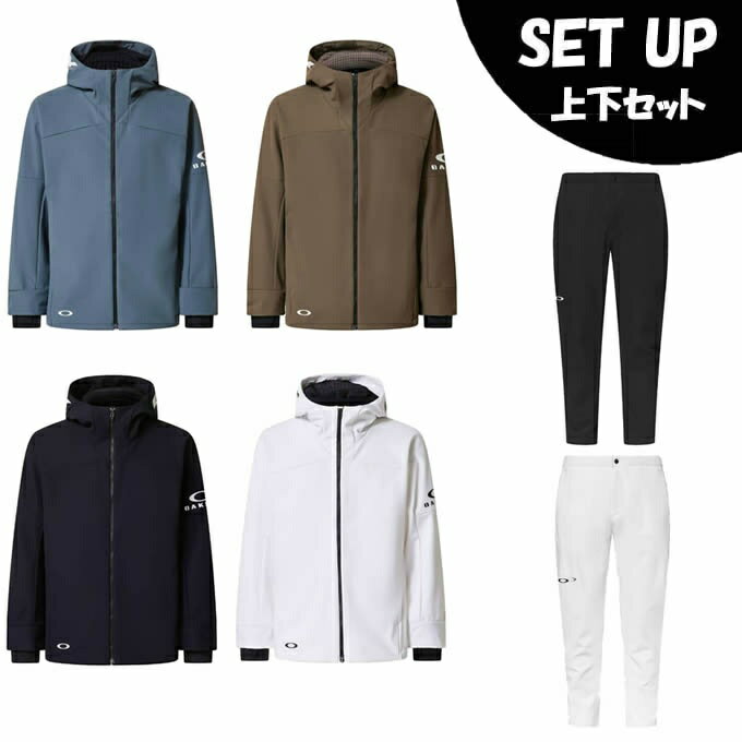 オークリー(OAKLEY) スポーツウェア スウェット 上下セット メンズ オークリー ウォームジャケット 2.0+パンツ FOA408115+FOA408291 【国内正規品】