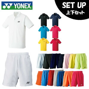 ヨネックス テニスウェア 上下セット メンズ レディース ポロシャツ + ベリークールハーフパンツ 10300+1550 YONEX