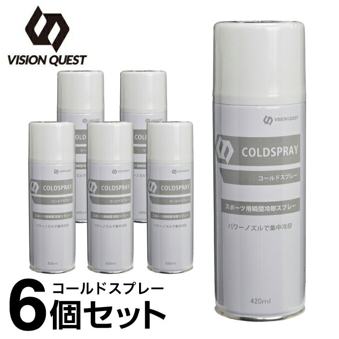 【最大10％OFFクーポン 3/4 20:00〜3/11 1:59】【6本セット】 コールドスプレー 420ml 冷却スプレー VQ580205G01 ビジョンクエスト VISION QUEST アイシング 【セットでお得】