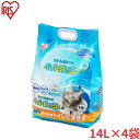 【4個セット】アイリスオーヤマ 猫砂 ペーパーフレッシュ スタンドパック 4個セット PFC-14LS 【ご自宅配送限定】‥