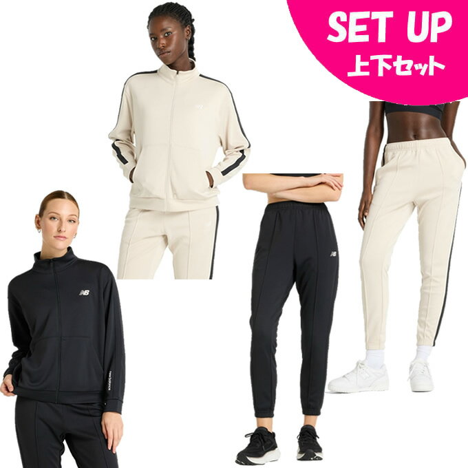 ニューバランス ジャージ上下セット レディース BKT ニットトラックジャケット+BKT ニットトラックジョガーPT AWJ51505+AWP51109 new...