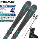 ヘッド(HEAD) スキー板 オールラウンド 4点セット メンズ Shape V1+SLR9GW+EDGE 80 HV+EAGLE スキー板+ビンディング+ブーツ+ポール