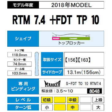 フォルクル Volkl スキー板 4点セット メンズ RTM 7.4 + FDT TP 10 + EVO 70 + SLALOM