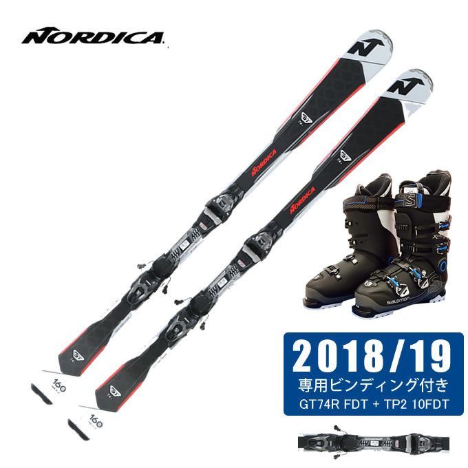 ノルディカ NORDICA スキー板 3点セット メンズ GT74R FDT + TP2 10FDT + X-PRO SPORTS 100