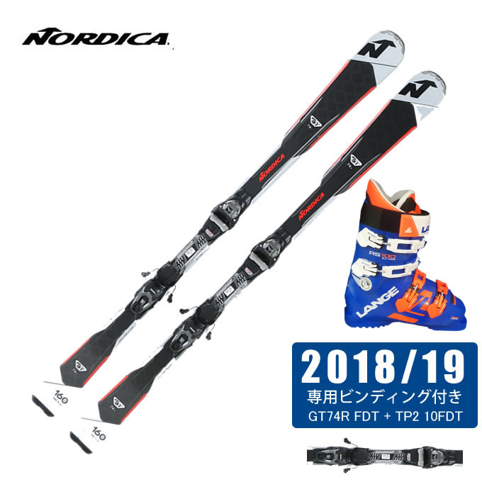 ノルディカ NORDICA スキー板 3点セット メンズ GT74R FDT + TP2 10FDT + RS 100 S.C.WIDE