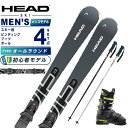 ヘッド HEAD スキー板 オールラウンド 4点セット メンズ SHAPE V2 +PR 11 GW+EDGE LYT 80 HV+EAGLE スキー板+ビンディング+ブーツ+ポール