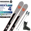 ロシニョール スキー板 オールラウンド 4点セット メンズ RANFT01 EXPERIENCE 76+EVO 70 BK/KH+EAGLE 板+ビンディング+ブーツ+ポール ROSSIGNOL 【24-25 2024-2025】