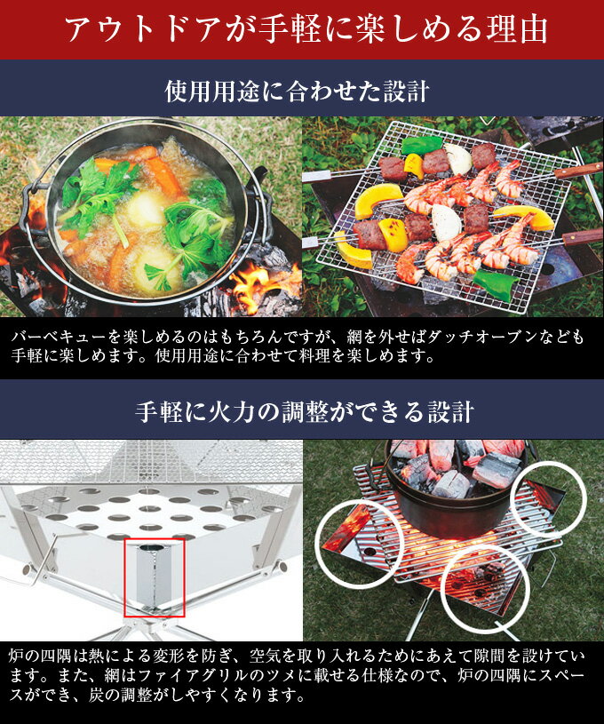 ユニフレーム 焚き火台 セット ファイアグリル+収納ケース 683040+683187 UNIFLAME通販格安セール情報 楽天 通販