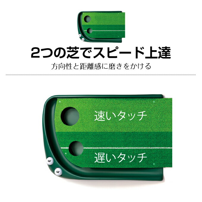 タバタ Tabata ゴルフ 練習用 練習器具 パット練習 2WAYパターマットライン入り GV...