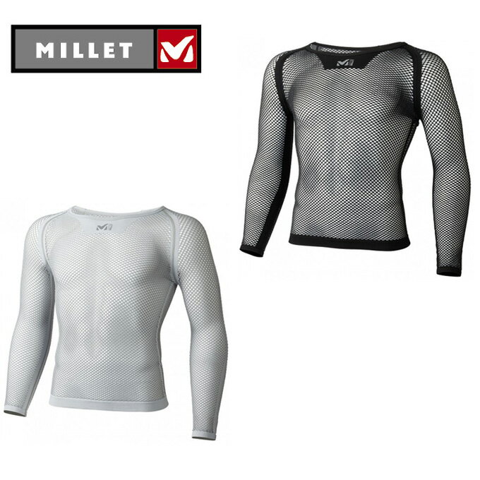 ミレー MILLET アンダーシャツ 長袖 メンズ DRYNAMIC MESH 3/4 SLEEVE CREW MIV01356【メール便可】 od