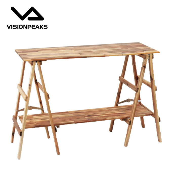 【8/1(日)0:00-8/11(水)1:59 まとめ買いクーポン発行中】 ビジョンピークス VISIONPEAKS キッチンテーブル アカシア キッチンラック VP160404I01 od
