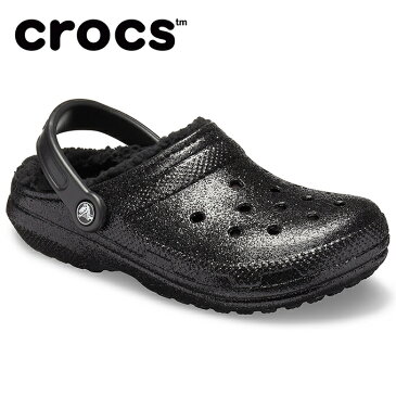 クロックス サンダル メンズ Classic Glitter Lined Clog クラシック グリッター ラインド クロッグ 205842-060 crocs od