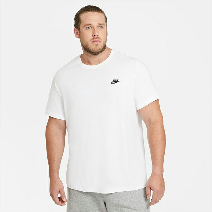 乐天商城 - 【メール便送料無料】ナイキ Tシャツ 半袖 メンズ NSW CLUB Tシャツ AR4999-101 NIKE od