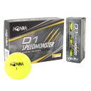 【エントリー＆2点購入でP5倍、3点で10倍！期間：2024/03/04 20:00〜3/11 1:59】ホンマ Honma ゴルフボール 1ダース 12個入り D1　SPEEDMONSTER YE od