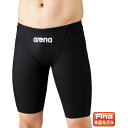 【メール便送料無料】アリーナ arena FINA承認 競泳水着 スパッツ メンズ アクアアドバンスト ハーフスパッツ ARN-1022M-BKBK