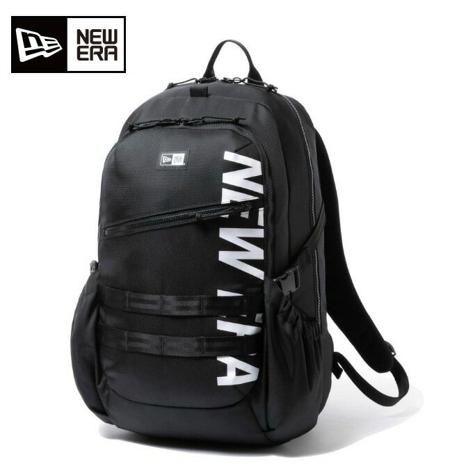 ニューエラ NEW ERA バックパック メンズ レディース アーバンパック 33L プリントロゴ ブラック × ホワイト 12854713