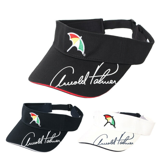 【期間限定クーポン配布中！10/24 20:00〜11/1 23:59】アーノルドパーマー arnold palmer ゴルフ サンバイザー メンズ パラソル刺繍バイザー APSV-04H od