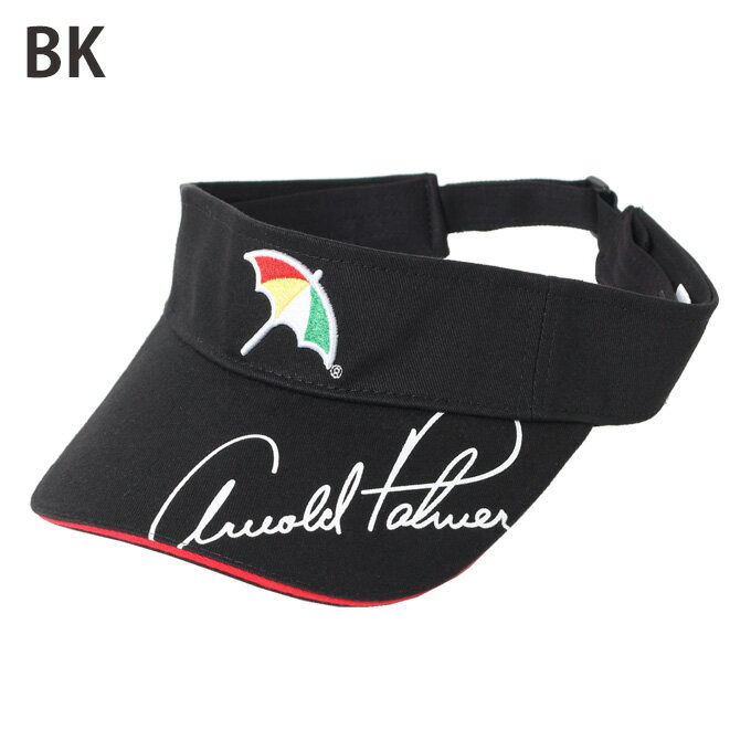 【期間限定クーポン配布中！10/24 20:00〜11/1 23:59】アーノルドパーマー arnold palmer ゴルフ サンバイザー メンズ パラソル刺繍バイザー APSV-04H od