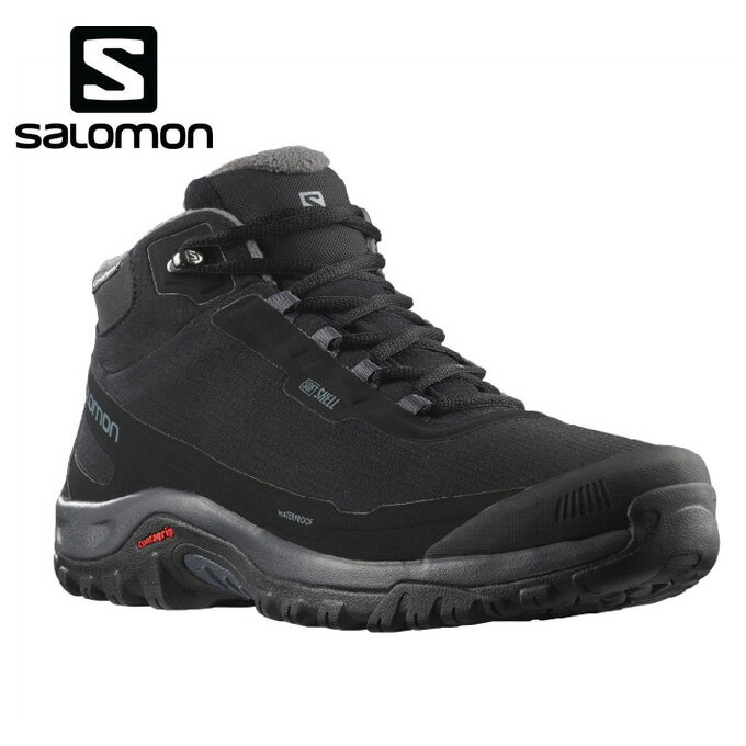 サロモン スノーブーツ メンズ シェルター クライマサロモン ウォータープルーフ HELTER CLIMASALOMON L41110400 ショートブーツ salomon 冬靴 保温 防寒 滑らない od