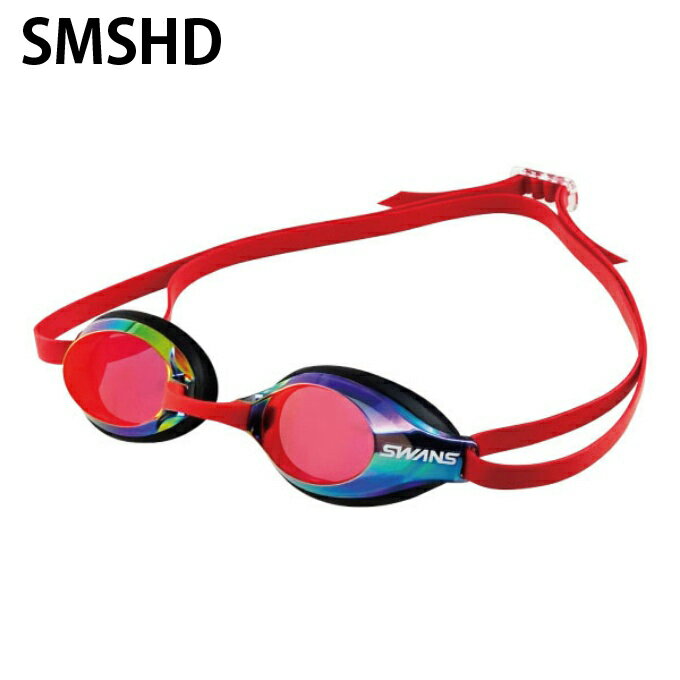 スワンズANS FINA承認 クッション付き スイミングゴーグル メンズ レディース ミラーレーシングモデル AQUALIGHTNING SR-3Mre