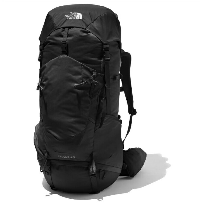 ノースフェイス 登山バッグ 43-47L メンズ レディース テルス45 Tellus 45 ブラック NM62200 K THE NORTH FACE 日帰り登山 宿泊登山 バックパック バッグ od