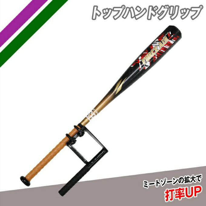 ■サイズ：約22cm×約12cm ■重量：約280g ■材質：スチール ■生産国：中国 ■特徴： ボールを点で捉えず、線で捉えるスウィングを身に着けよう！ 自分のバットに取り付けられるから簡単！ ・必ずグリップテープ上に取り付けてください。 ・ネジで締め付ける商品のため、取り付けたバットのグリップ部分に跡が残ることがございます。使用しない時は外してください。 ・ネジの締め付けが弱いとスウィングした時に外れる可能性があり危険です。 ・木製バットには使用しないでください ・スウィングの動きを習得する商品です。過度なフルスウィングはしないでください。 ※バットは付属しません。 検索ワード：練習機 練習器具 トレーニング用品