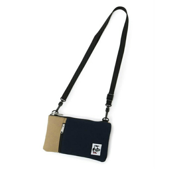 チャムス CHUMS ショルダーバッグ メンズ レディース スマートフォンショルダースウェットナイロン CH60-3611 NAVY/BEIGE【メール便可】 od