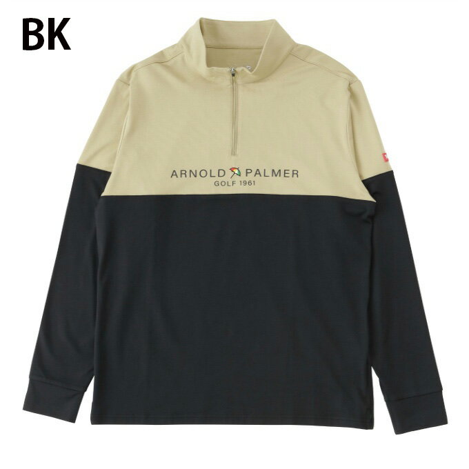 アーノルドパーマー arnold palmer ゴルフウェア 長袖シャツ メンズ 切替ハーフジップ長袖シャツ AP220202A12 od