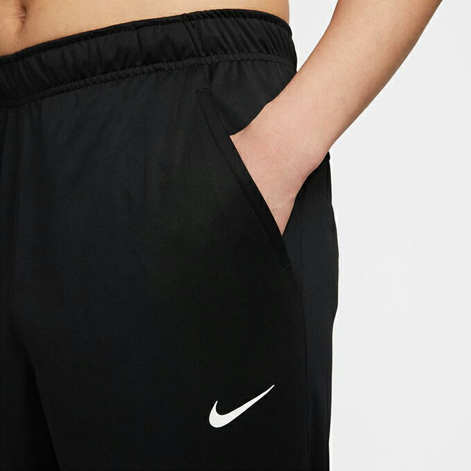 ナイキ ロング ニットパンツ メンズ Dri-FIT ドライフィット オープン ヘム FB7508-010 NIKEトレーニングパンツ ボトムス スポーツウェア ブラック 黒 od