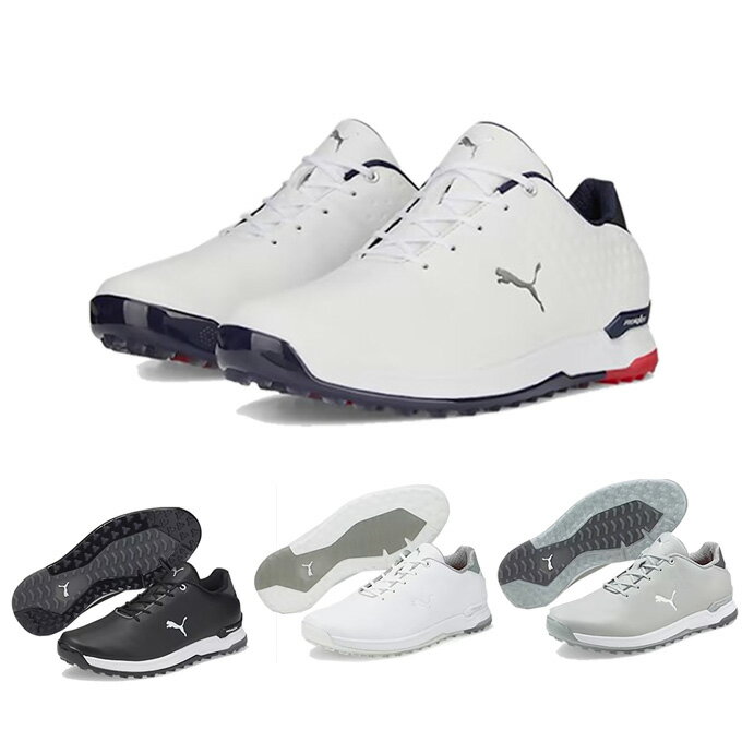 プーマ プロアダプト アルファキャット レザー ラバーソール スパイクレス シューズ ゴルフシューズ スパイクレス メンズ 376044 PUMA ‥ od その1