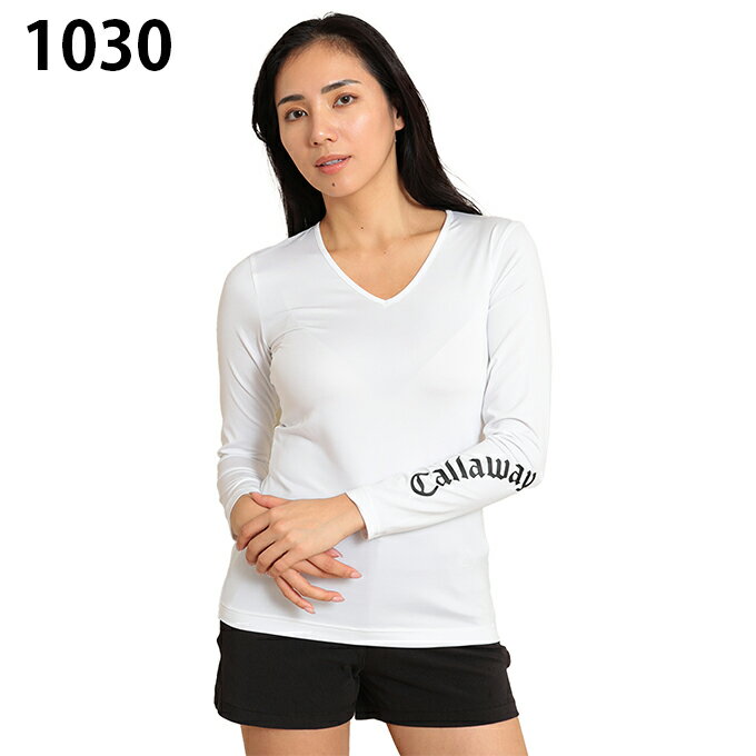 【メール便送料無料】キャロウェイ ゴルフ アンダーウェア 長袖 レディース LUネックインナーシャツ C24932201 Callaway
