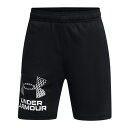 【メール便送料無料】アンダーアーマー ショートパンツ ジュニア UAテック ロゴ ショーツ トレーニング KIDS 1383333-001 UNDER ARMOUR