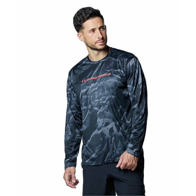 【メール便送料無料】アンダーアーマー スポーツウェア 長袖 メンズ UA TECH LS Printed 1388223-001 UNDER ARMOUR