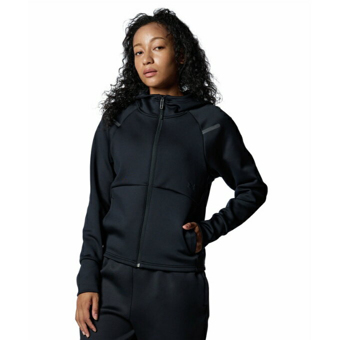 アンダーアーマー スウェットパーカー レディース UA ARMOUR KNIT FZ HOODIE 1388198-001 UNDER ARMOUR od