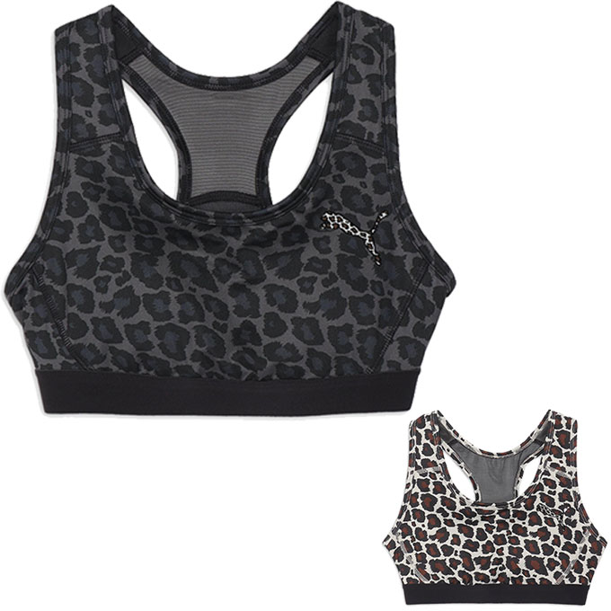 【メール便送料無料】プーマ スポーツブラ ブラトップ レディース ベーシックミッドサポートブラ AOP 5..