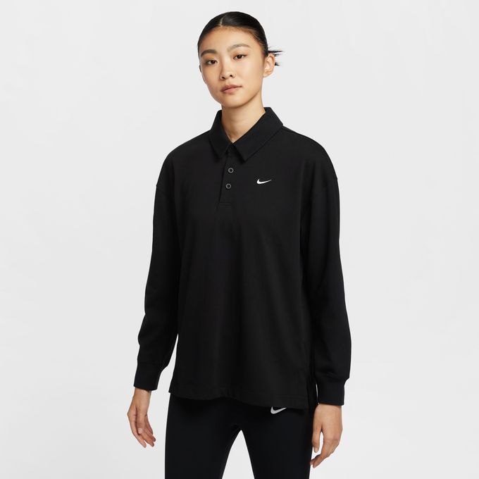 ナイキ ポロシャツ 長袖 レディース L NSW ESS OS 長袖ポロシャツ FZ5814-010 NIKE od
