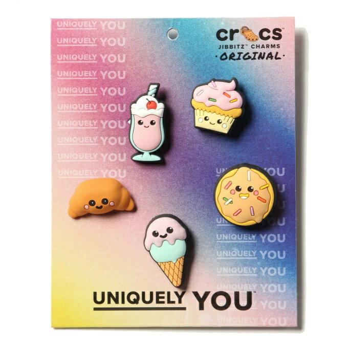 クロックス クロックサンダル チャーム ジュニア ジビッツ パストリー 5P 10012953 crocs od